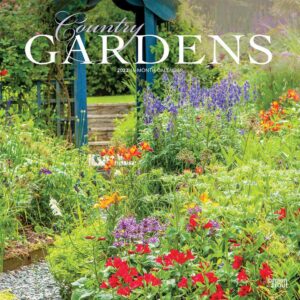 Country Gardens | 2023 12 x 24 Inch Monthly Square Wall Calendar | BrownTrout | Gardening Outdoor Home Nature