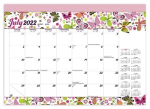 Spring Awakening | 2023 14 x 10 Inch 18 Months Monthly Desk Pad Calendar | July 2022 - December 2023 | Plato | Artwork Stationery