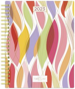 House of Turnowsky Beauty Spot Two | 2023 6 x 7.75 Inch Weekly Desk Planner | Foil Stamped Cover | BrownTrout | Stationery Elegant Exclusive