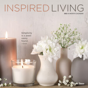 Inspired Living | 2023 12 x 24 Inch Monthly Square Wall Calendar | Brush Dance | Photography Quotes Inspiration