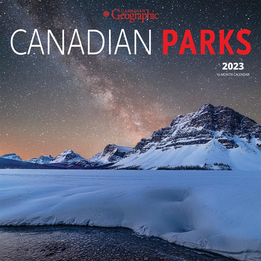 Canadian Geographic Canadian Parks | 2023 7 x 14 Inch Monthly Mini Wall Calendar | Wyman Publishing | Travel Scenic Outdoor