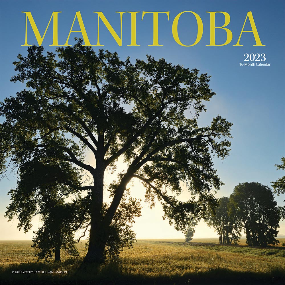 Manitoba | 2023 12 x 24 Inch Monthly Square Wall Calendar | Wyman Publishing | Canadian Regional Travel