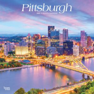 Pittsburgh | 2023 12 x 24 Inch Monthly Square Wall Calendar | BrownTrout | USA United States of America Pennsylvania Northeast City