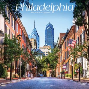 Philadelphia | 2023 12 x 24 Inch Monthly Square Wall Calendar | BrownTrout | USA United States of America Pennsylvania Northeast City