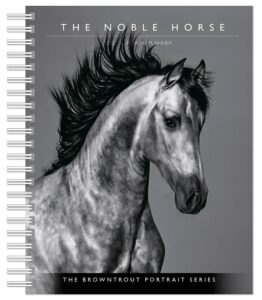 The BrownTrout Portrait Series: The Noble Horse | 2023 6 x 7.75 Inch Spiral-Bound Wire-O Weekly Engagement Planner Calendar | New Full-Color Image Every Week | Pets Equestrian