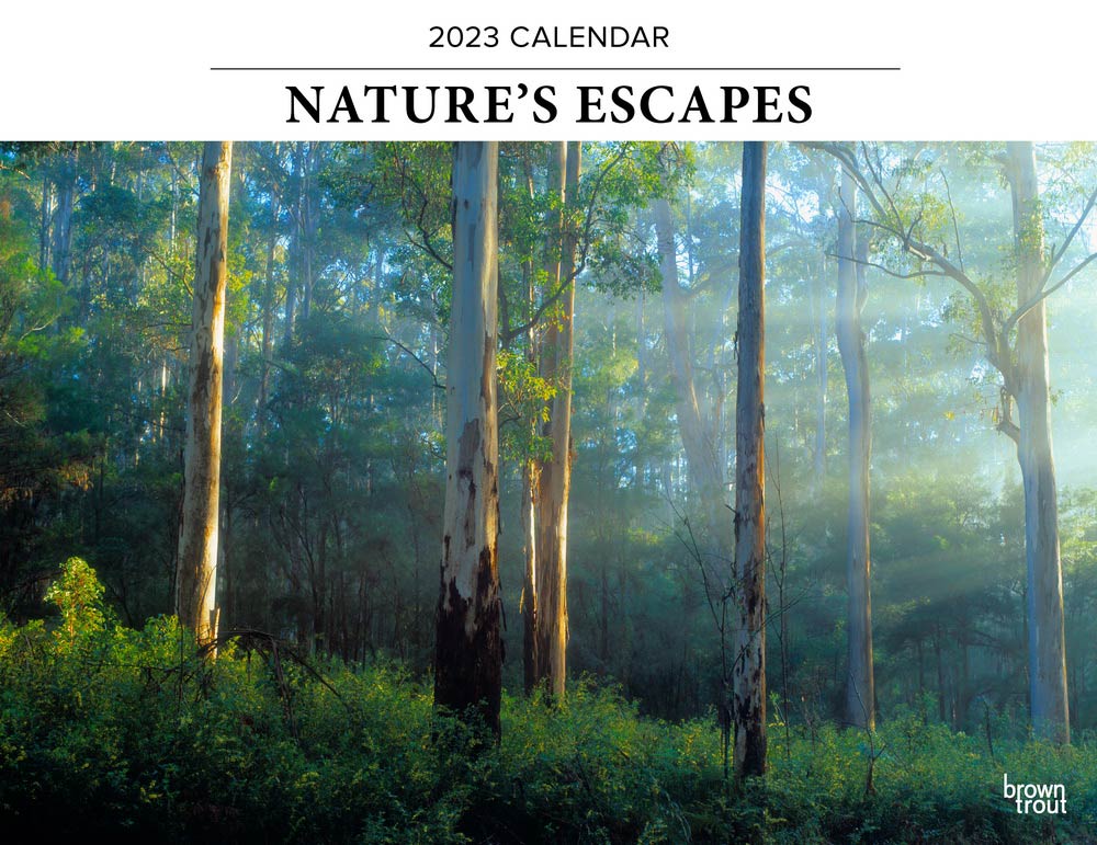 Nature's Escapes | 2023 12 x 19 Inch Monthly Horizontal Wall Calendar | BrownTrout | Travel Scenic Oceania Photography
