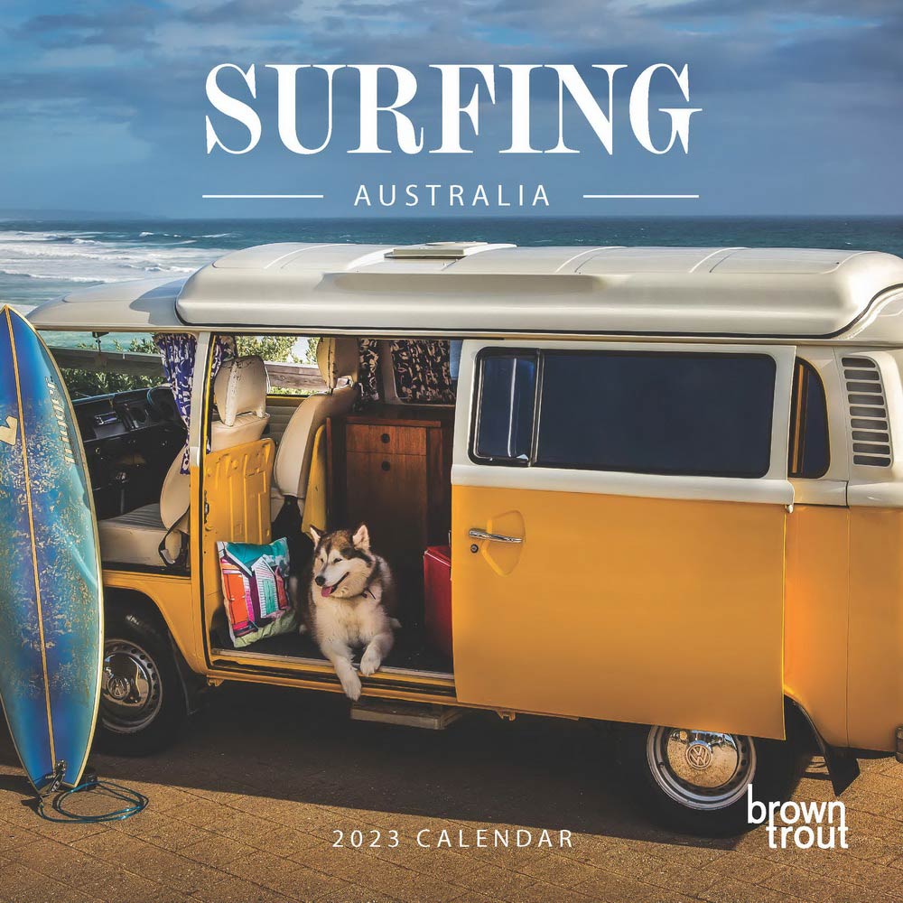 Surfing Australia 2023 Square Wall Calendar BrownTrout