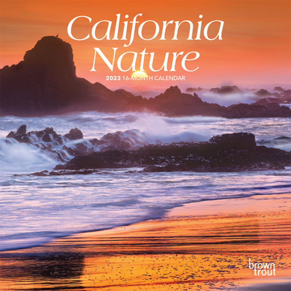 California Nature | 2023 7 x 14 Inch Monthly Mini Wall Calendar | BrownTrout | USA United States of America Pacific West State