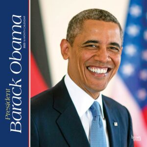 President Barack Obama | 2023 12 x 24 Inch Monthly Square Wall Calendar | BrownTrout | USA United States of America Famous Figure