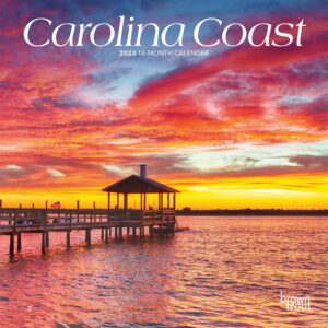 Carolina Coast | 2023 7 x 14 Inch Monthly Mini Wall Calendar | BrownTrout | USA United States of America Southeast State Nature