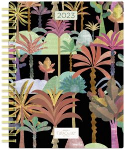 House of Turnowsky Simple Pleasures | 2023 6 x 7.75 Inch Weekly Desk Planner | Foil Stamped Cover | BrownTrout | Stationery Elegant Exclusive