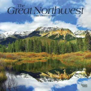 The Great Northwest | 2023 12 x 24 Inch Monthly Square Wall Calendar | BrownTrout | USA United States of America Scenic Nature