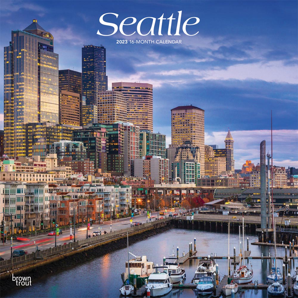 Seattle 2023 Square Wall Calendar BrownTrout