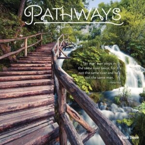 Pathways | 2023 12 x 24 Inch Monthly Square Wall Calendar | Brush Dance | Photography Journey Scenic Nature