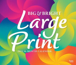 Big & Bright Large Print | 2023 14 x 24 Inch Monthly Deluxe Wall Calendar | BrownTrout | Easy to See Large Font