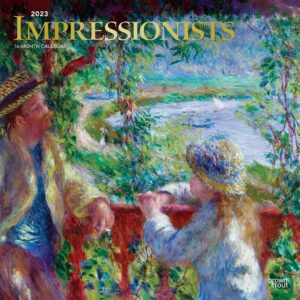 Impressionists | 2023 12 x 24 Inch Monthly Square Wall Calendar | Foil Stamped Cover | BrownTrout | Artists Painting