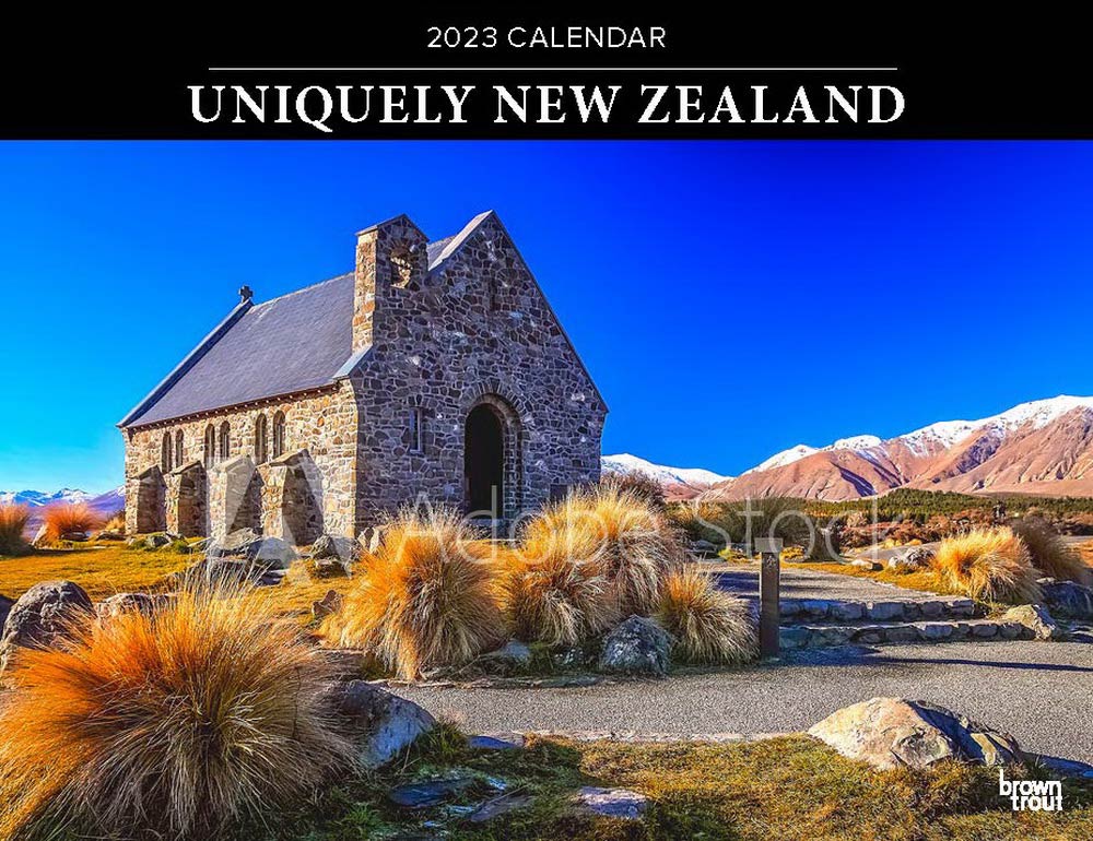 Uniquely New Zealand | 2023 12 x 19 Inch Monthly Horizontal Wall Calendar | BrownTrout | Travel Scenic Oceania Photography
