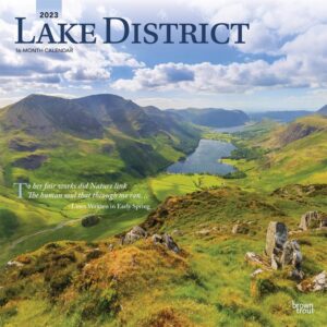 Lake District | 2023 12 x 24 Inch Monthly Square Wall Calendar | BrownTrout | United Kingdom National Park Cumbria