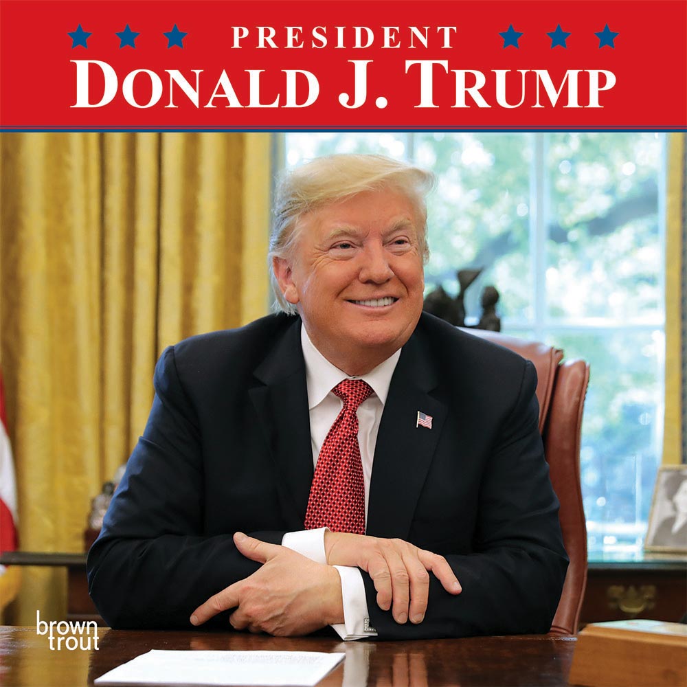 President Donald J. Trump | 2023 7 x 14 Inch Monthly Mini Wall Calendar | BrownTrout | Celebrity Apprentice Tower Republican POTUS