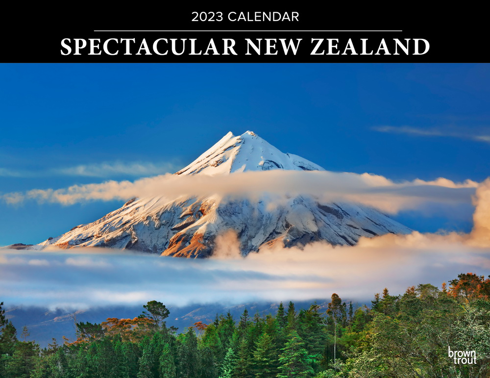Spectacular New Zealand | 2023 12 x 19 Inch Monthly Horizontal Wall Calendar | BrownTrout | Travel Scenic Oceania Photography