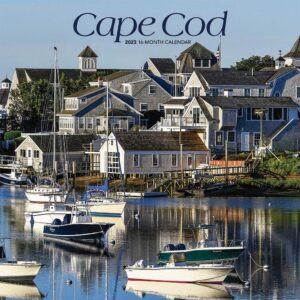 Cape Cod | 2023 12 x 24 Inch Monthly Square Wall Calendar | BrownTrout | Ocean Sea Coast Massachusetts