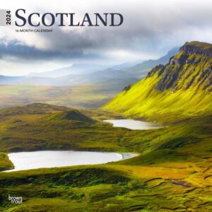 Scotland | 2024 12 x 24 Inch Monthly Square Wall Calendar | BrownTrout | UK United Kingdom Scenic