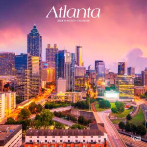 Atlanta | 2024 12 x 24 Inch Monthly Square Wall Calendar | BrownTrout | Travel American Cities Georgia