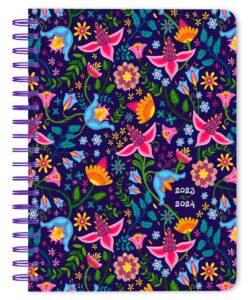 Floral Splendor | 2024 6 x 7.75 Inch 18 Months Weekly Desk Planner | July 2023 - December 2024 | StarGifts | Planning Stationery