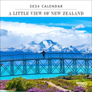 A Little View of New Zealand | 2024 7 x 14 Inch Monthly Mini Wall Calendar | BrownTrout | Travel Scenic Oceania Photography