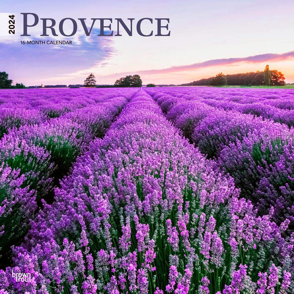 Provence | 2024 12 x 24 Inch Monthly Square Wall Calendar | BrownTrout | Travel Europe France