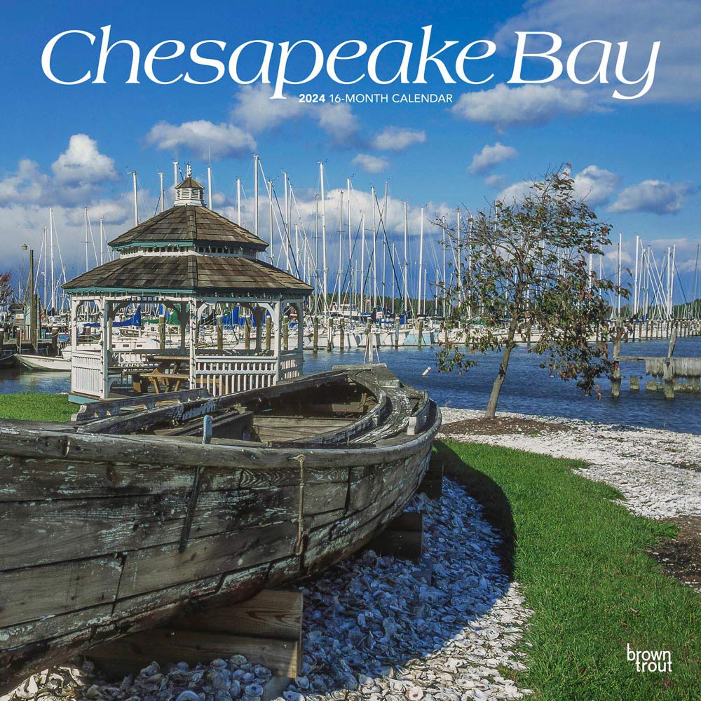 Chesapeake Bay | 2024 12 x 24 Inch Monthly Square Wall Calendar | BrownTrout | USA United States of America Scenic Nature Ocean Sea Coast Calendar