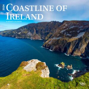 Coastline of Ireland | 2024 12 x 24 Inch Monthly Square Wall Calendar | BrownTrout | Travel Nature Ocean Cliffs Celtic