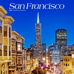 San Francisco | 2024 12 x 24 Inch Monthly Square Wall Calendar | BrownTrout | USA United States of America California Pacific West Coast City