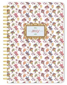 Tuscan Delight | 2024 6 x 7.75 Inch Weekly Desk Planner | Foil Stamped Cover | BrownTrout | Stationery Elegant Exclusive