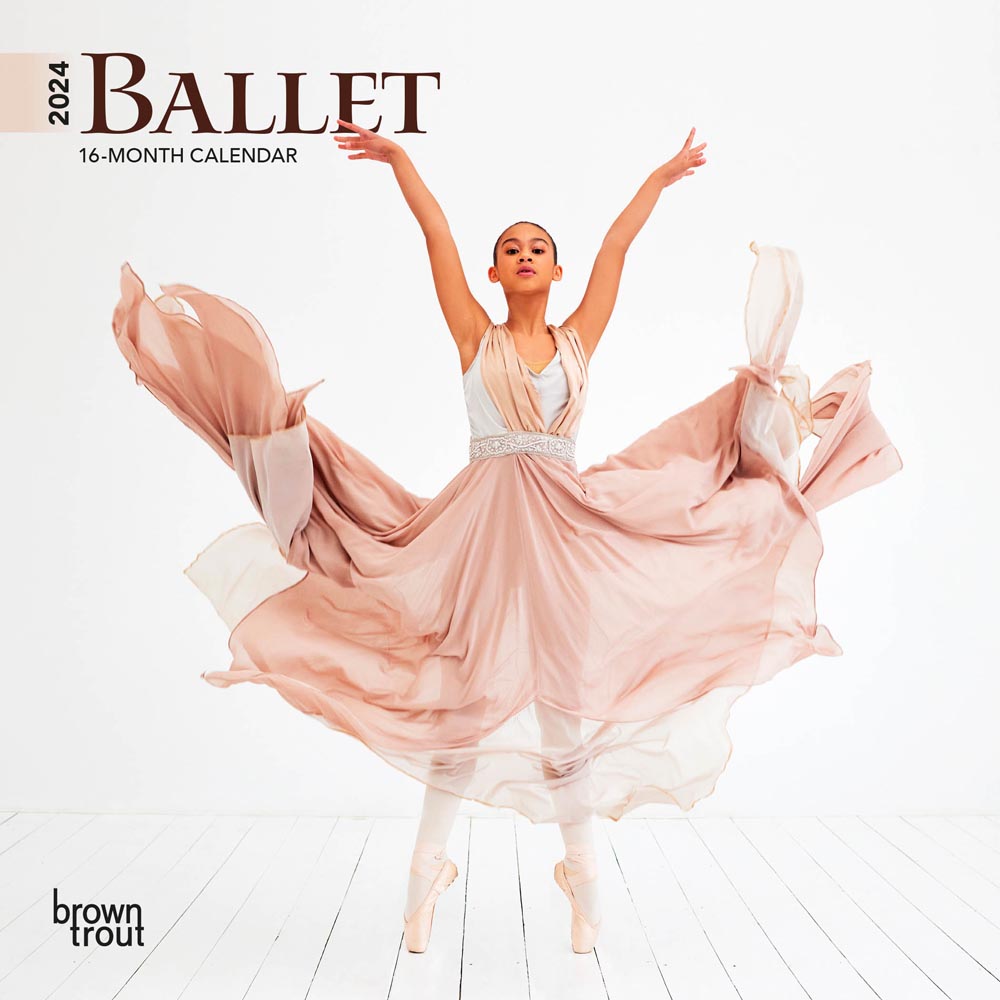 Ballet | 2024 7 x 14 Inch Monthly Mini Wall Calendar | BrownTrout | Performance Dance Art