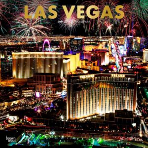 Las Vegas | 2024 12 x 24 Inch Monthly Square Wall Calendar | Foil Stamped Cover | BrownTrout | USA United States of America Nevada Rocky Mountain City