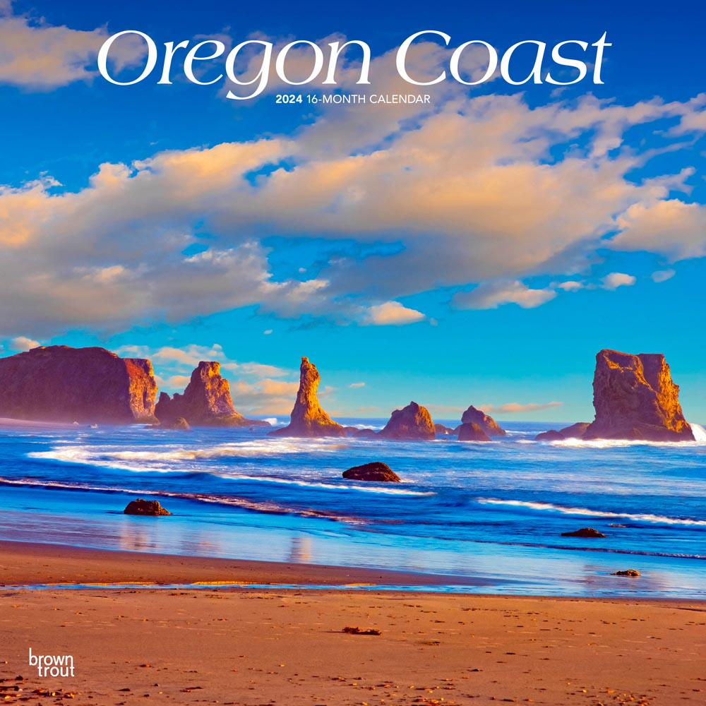 Oregon Coast 2024 Square Wall Calendar BrownTrout