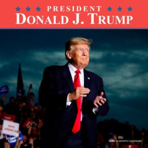 President Donald J. Trump | 2024 12 x 24 Inch Monthly Square Wall Calendar | BrownTrout | Celebrity Apprentice Tower Republican POTUS