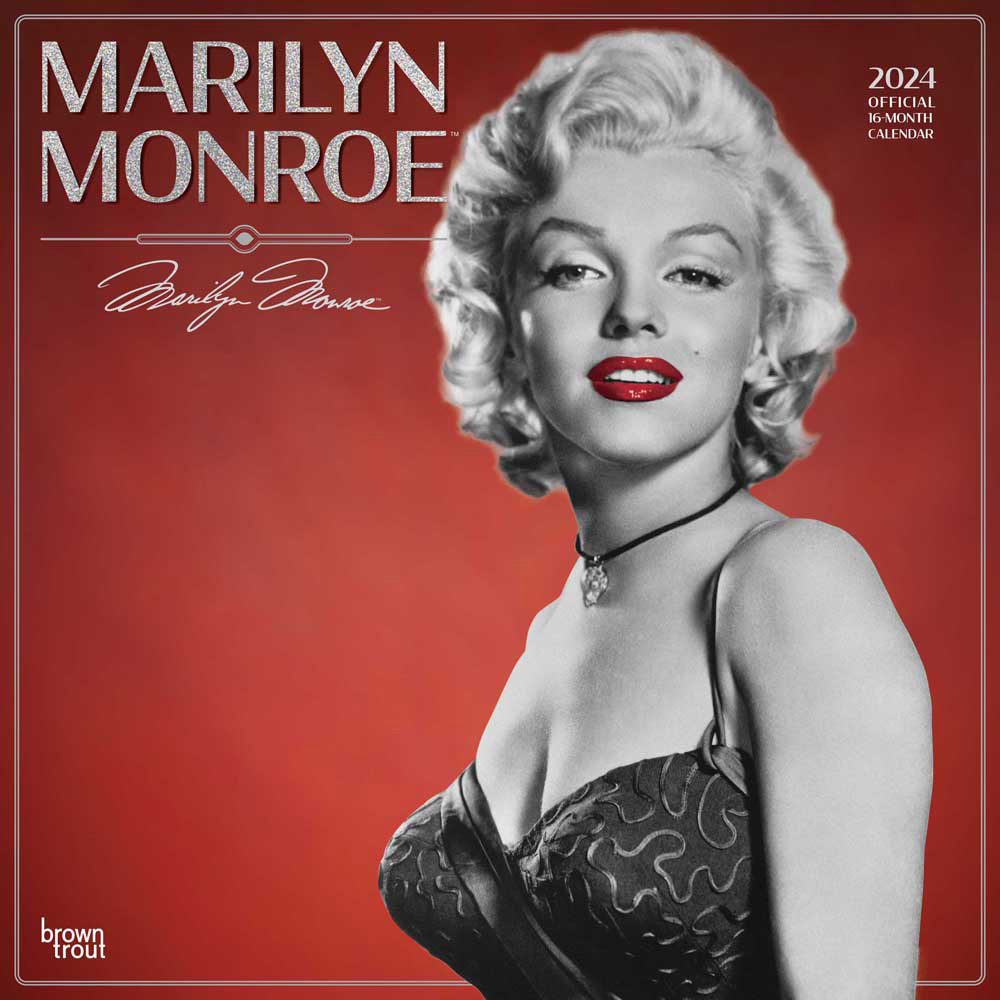 Marilyn Monroe OFFICIAL | 2024 Square Wall Calendar | Foil Stamped