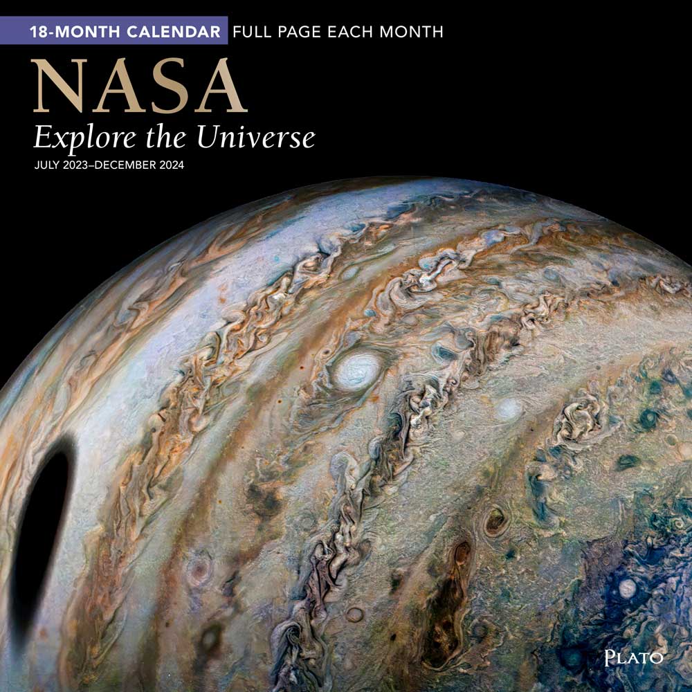 NASA Explore the Universe 2024 18 Months Square Wall Calendar Foil
