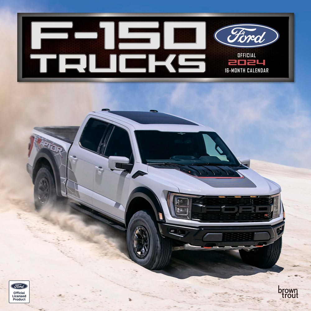Ford F150 Trucks OFFICIAL 2024 Square Wall Calendar BrownTrout