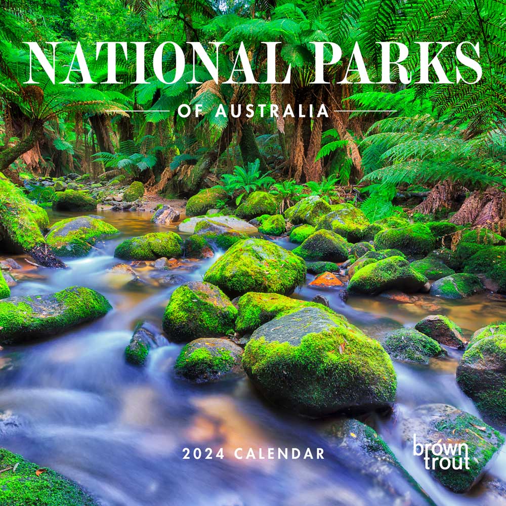 National Parks of Australia | 2024 12 x 24 Inch Monthly Square Wall Calendar | BrownTrout | Travel Scenic Oceania Photography