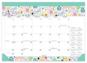 Spring Awakening | 2024 15.5 x 11 Inch 18 Months Monthly Desk Pad Calendar | July 2023 - December 2024 | Plato | Artwork Stationery