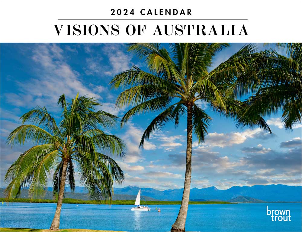 Visions of Australia | 2024 19 x 12 Inch Monthly Horizontal Wall Calendar | BrownTrout | Travel Scenic Oceania Photography