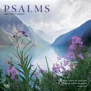 Psalms | 2024 12 x 24 Inch Monthly Square Wall Calendar | BrownTrout | Religion Hymns Lord