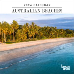Australian Beaches | 2024 7 x 14 Inch Monthly Mini Wall Calendar | BrownTrout | Travel Scenic Oceania Photography