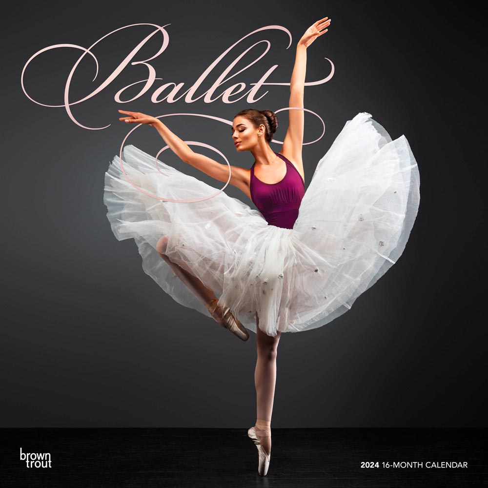 Ballet | 2024 12 x 24 Inch Monthly Square Wall Calendar | Foil Stamped Cover | BrownTrout | Performance Dance