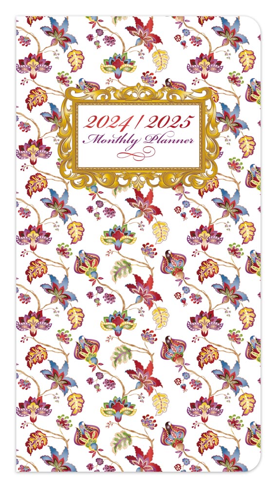 Tuscan Delight | 2024-2025 3.5 x 6.5 Inch Two Year Monthly Pocket Planner Calendar | Foil Stamped Cover | BrownTrout | Stationery Elegant Exclusive