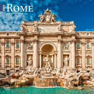 Rome | 2024 12 x 24 Inch Monthly Square Wall Calendar | BrownTrout | Travel Europe Italy
