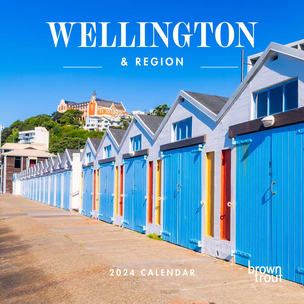 Wellington & Region | 2024 12 x 24 Inch Monthly Square Wall Calendar | BrownTrout | Travel Scenic Australia Photography